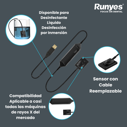 COMBO RADIOGRAFÍA DIGITAL CLÍNICA: Runyes RAY68 (Portátil) + DS730 (Sensor IPX7)